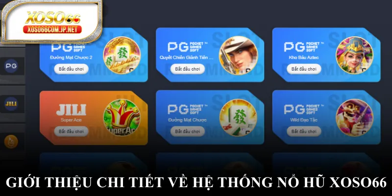 Giới thiệu chi tiết về hệ thống nổ hũ XOSO66