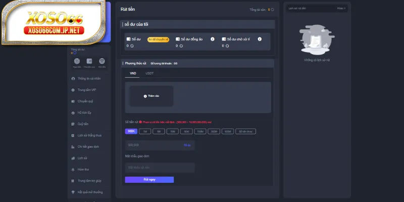 Rút tiền an toàn tuyệt đối trên đơn vị