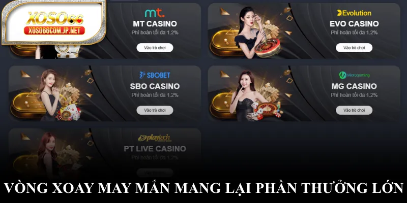 Vòng xoay may mắn mang lại phần thưởng lớn